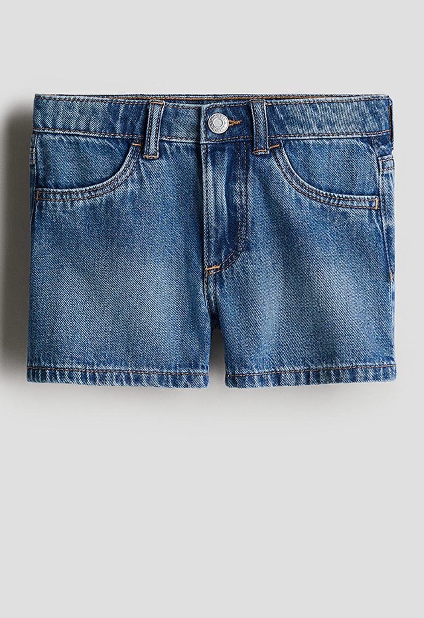 H&M - Denim shorts - denim blue 