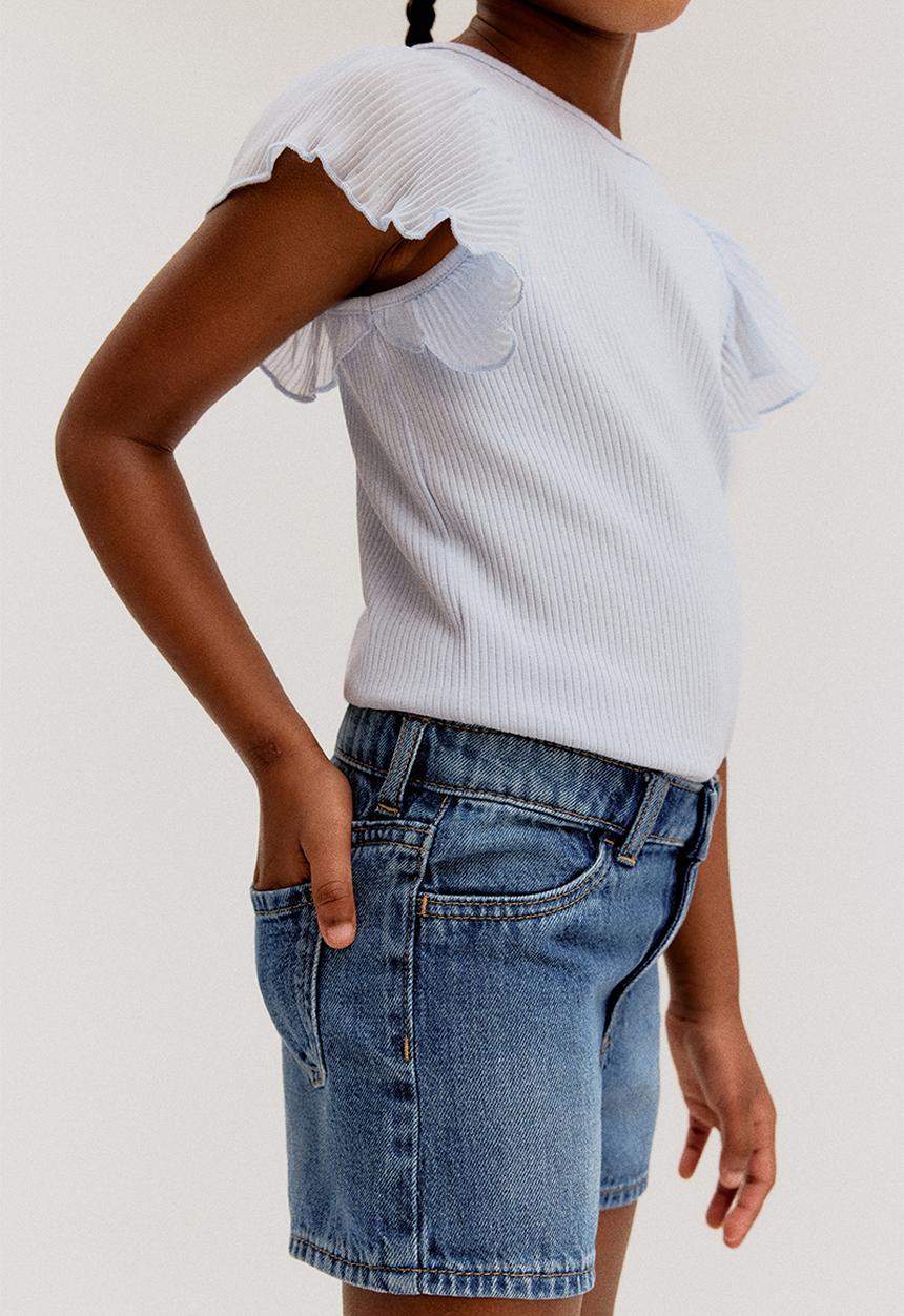 H&M - Denim shorts - denim blue 