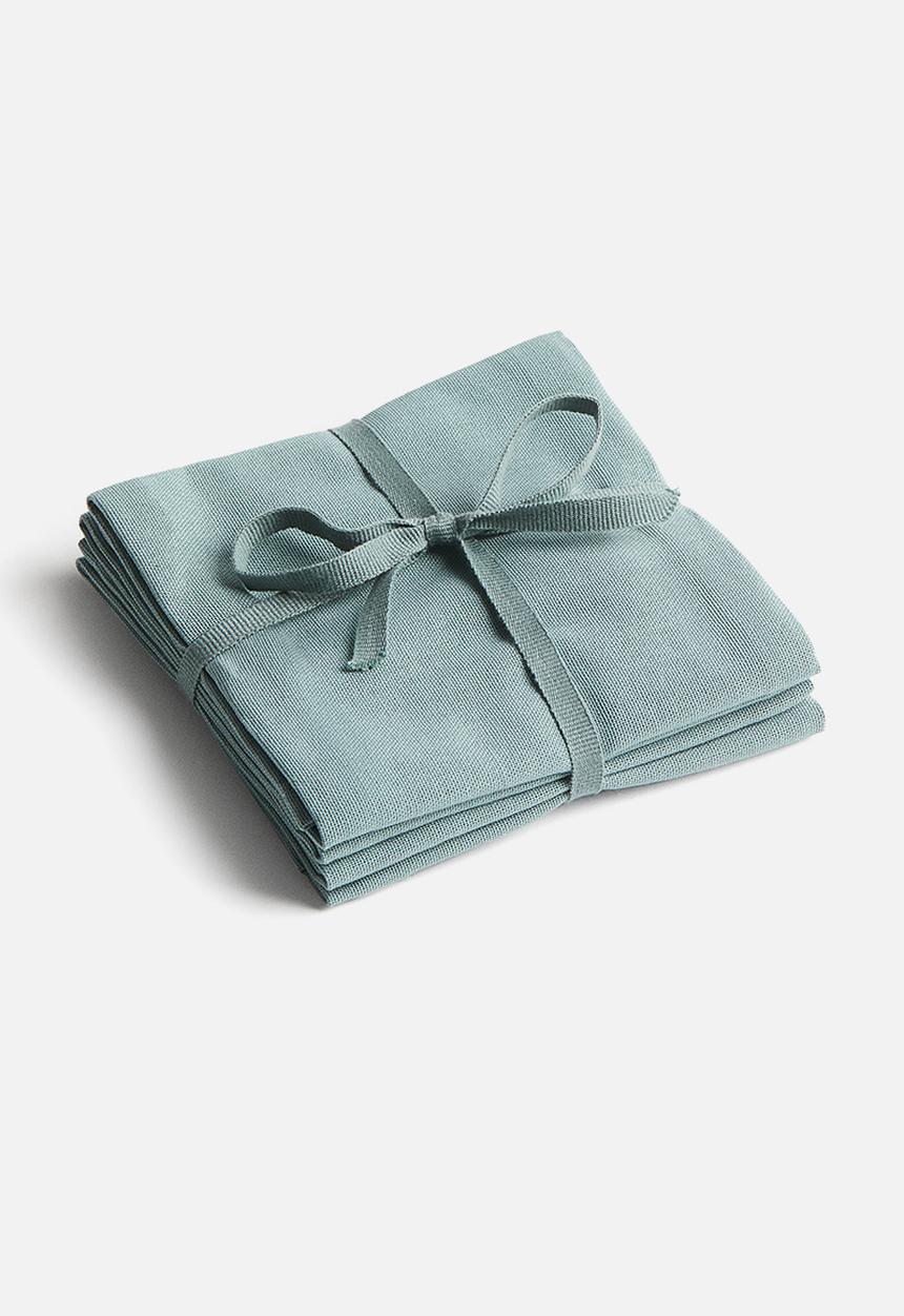 H&M - 4-pack cotton napkins - turquoise