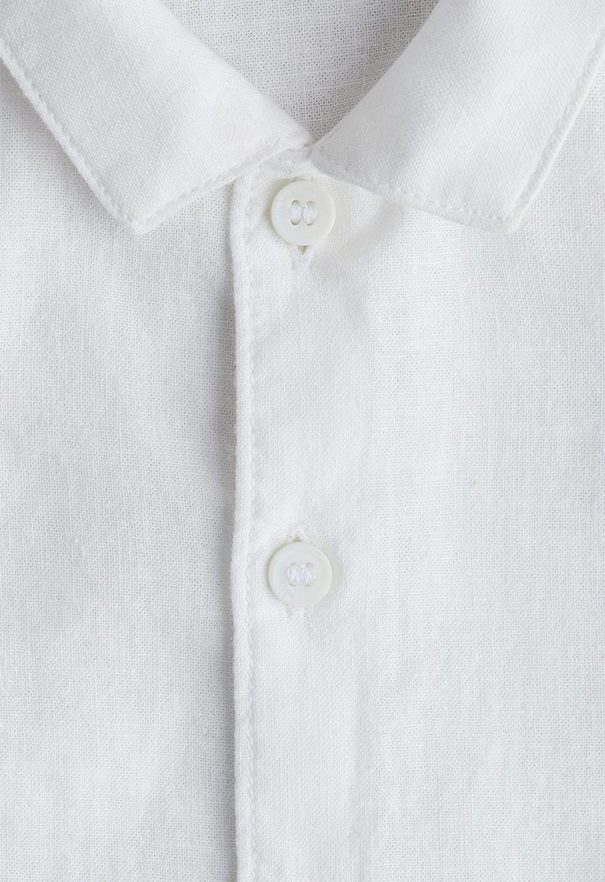 H&M - Linen-blend shirt - white