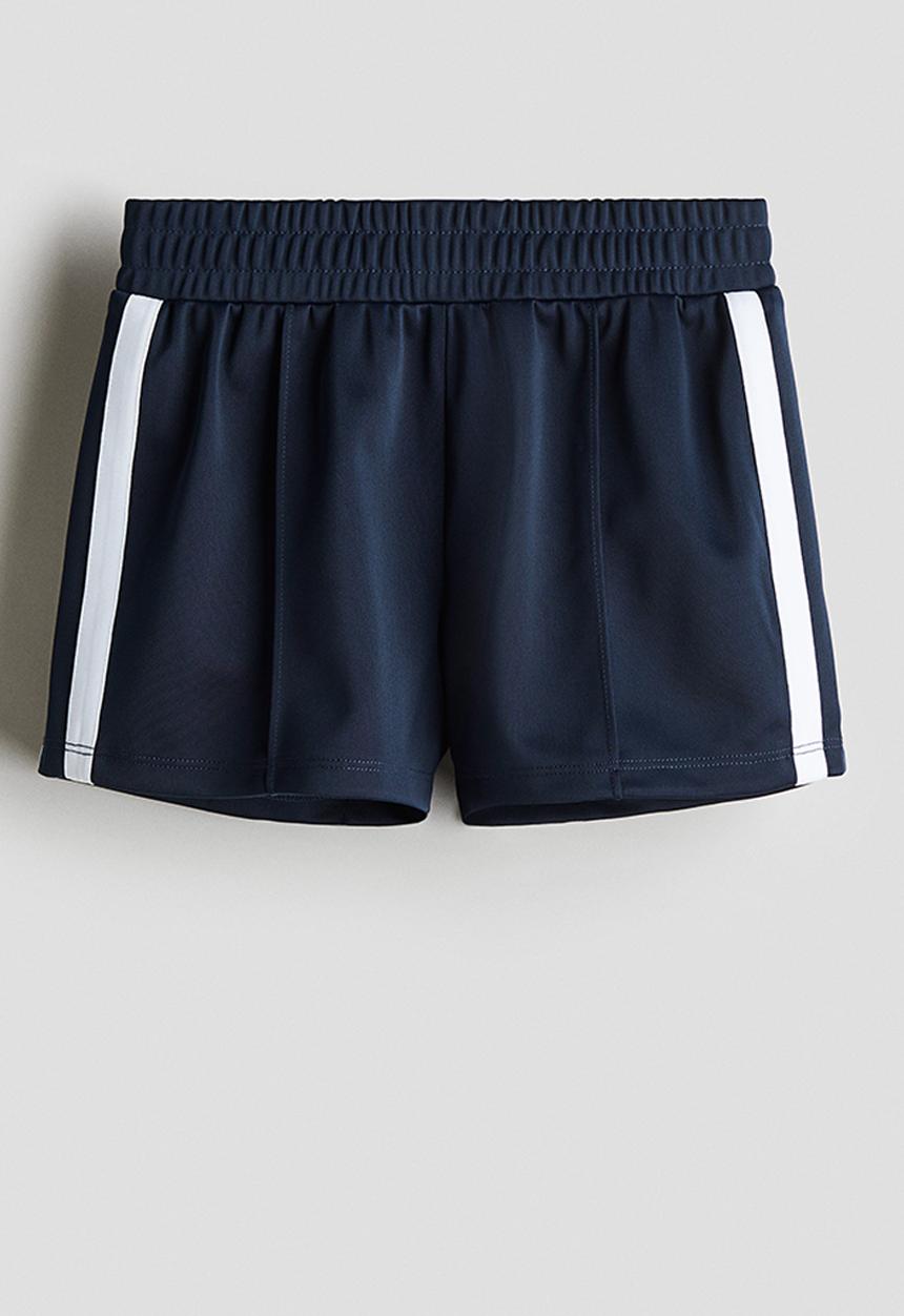 H&M - Side-striped shorts - navy blue