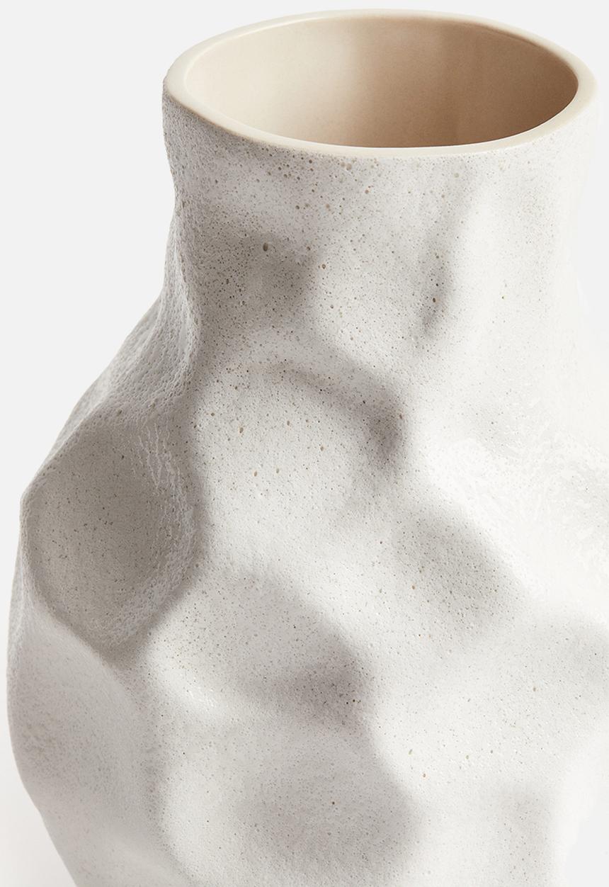 H&M - Large stoneware vase - light beige
