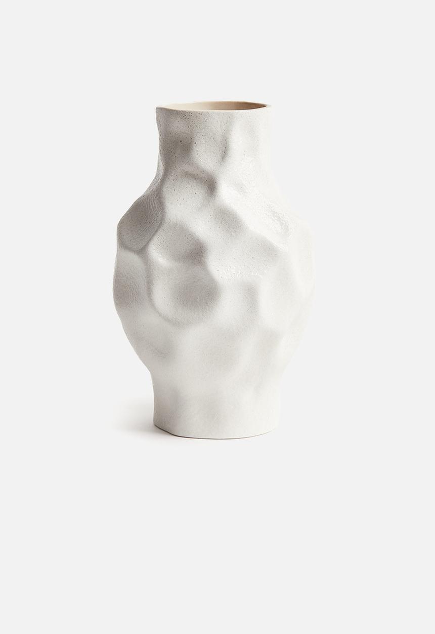 H&M - Large stoneware vase - light beige