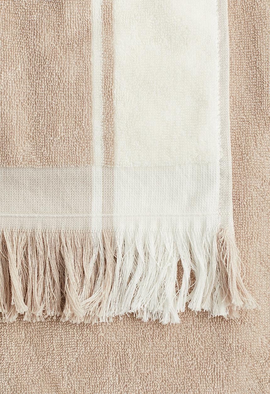 H&M - Fringed beach towel - beige