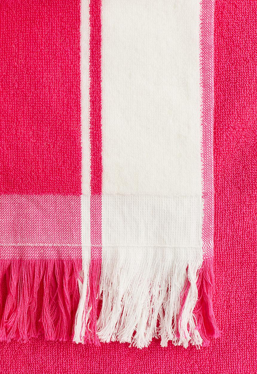 H&M - Fringed beach towel - cerise