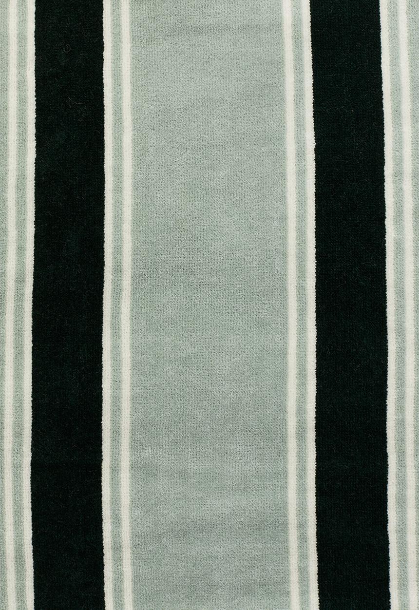 H&M - Striped beach towel - sage green striped 