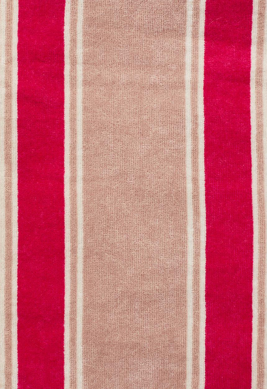 H&M - Striped beach towel - cerise striped 
