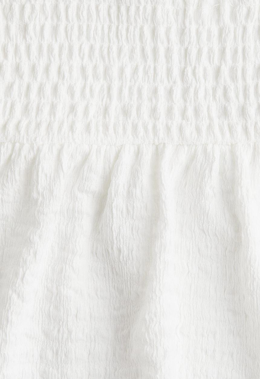 H&M - Smocked strappy top - white
