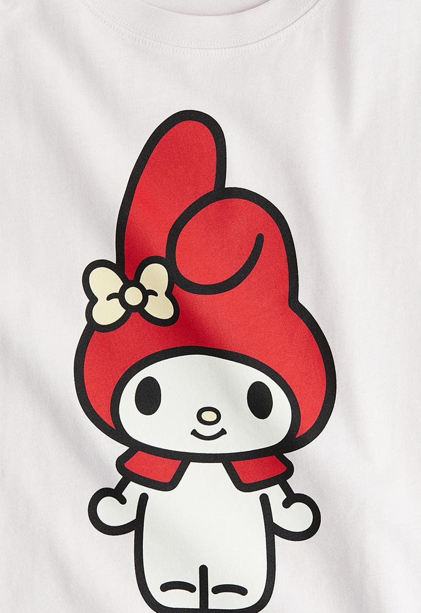 H&M - Printed cotton t-shirt - light pink my melody