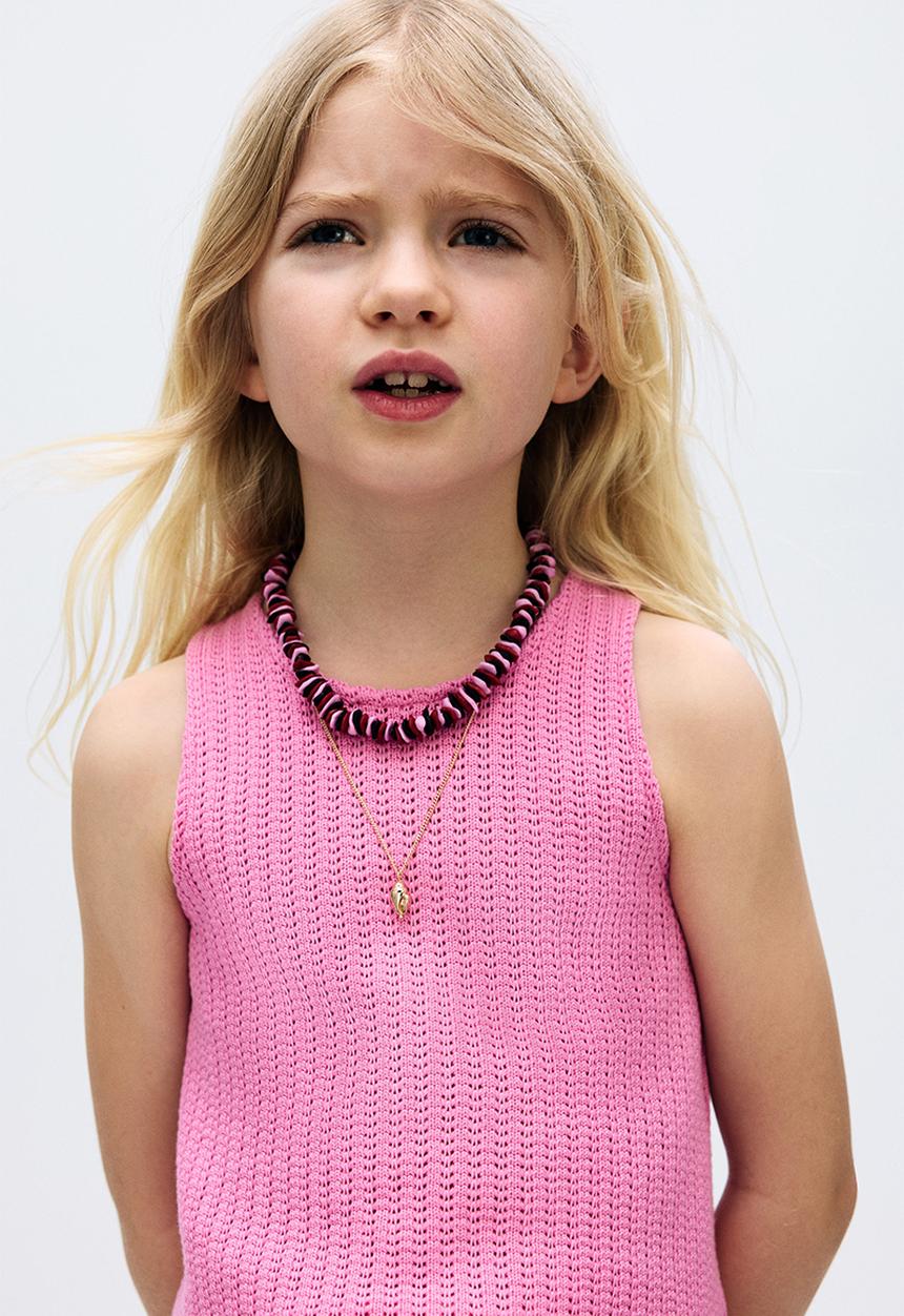 H&M - Textured-knit vest top - cerise