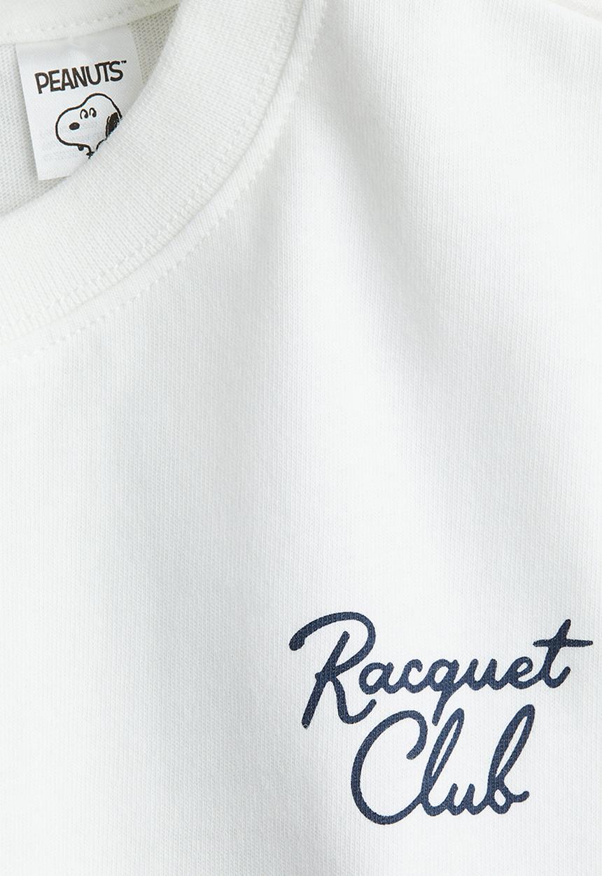 H&M - Printed cotton t-shirt - white snoopy