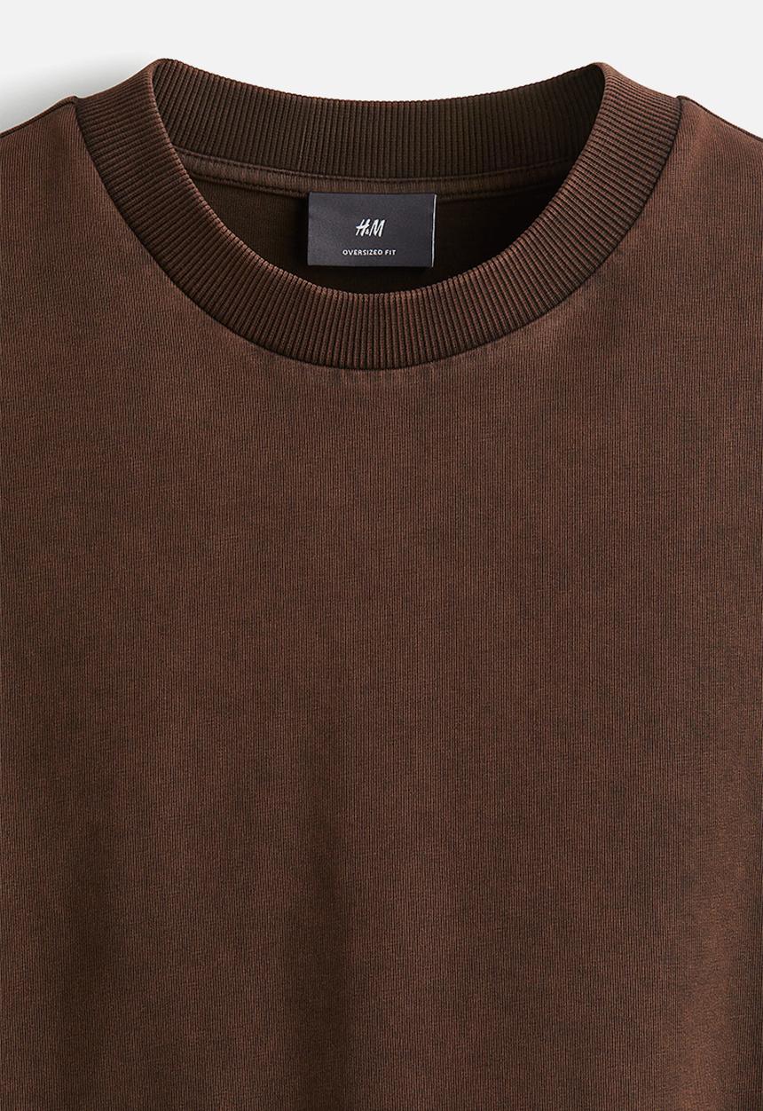 H&M - Oversized fit t-shirt - brown
