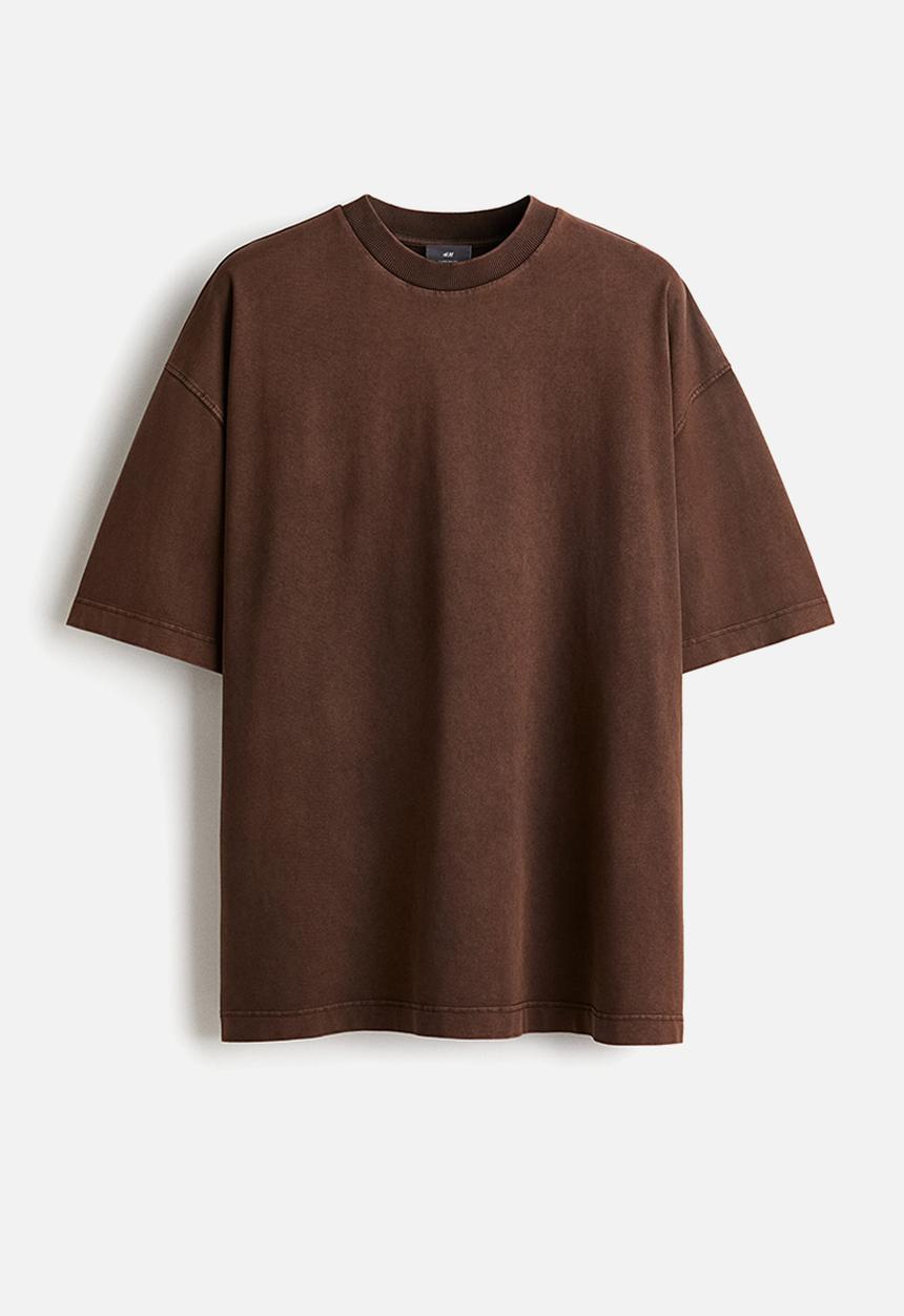 H&M - Oversized fit t-shirt - brown