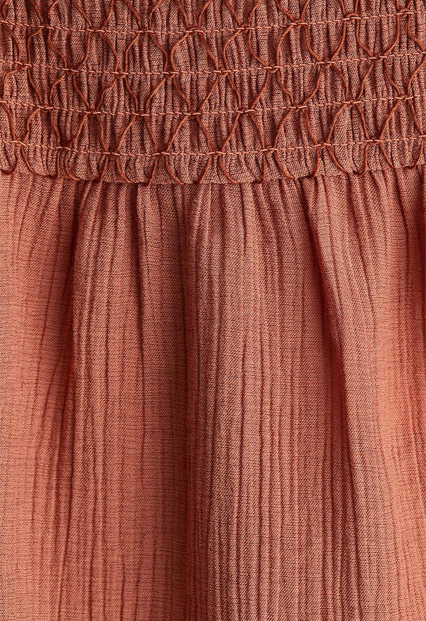 H&M - Smocked strappy dress - dark orange