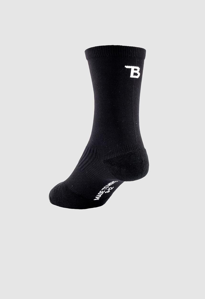 Burnt  - Peak Active Socks - Black