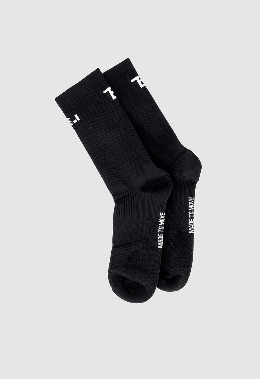 Burnt  - Peak Active Socks - Black