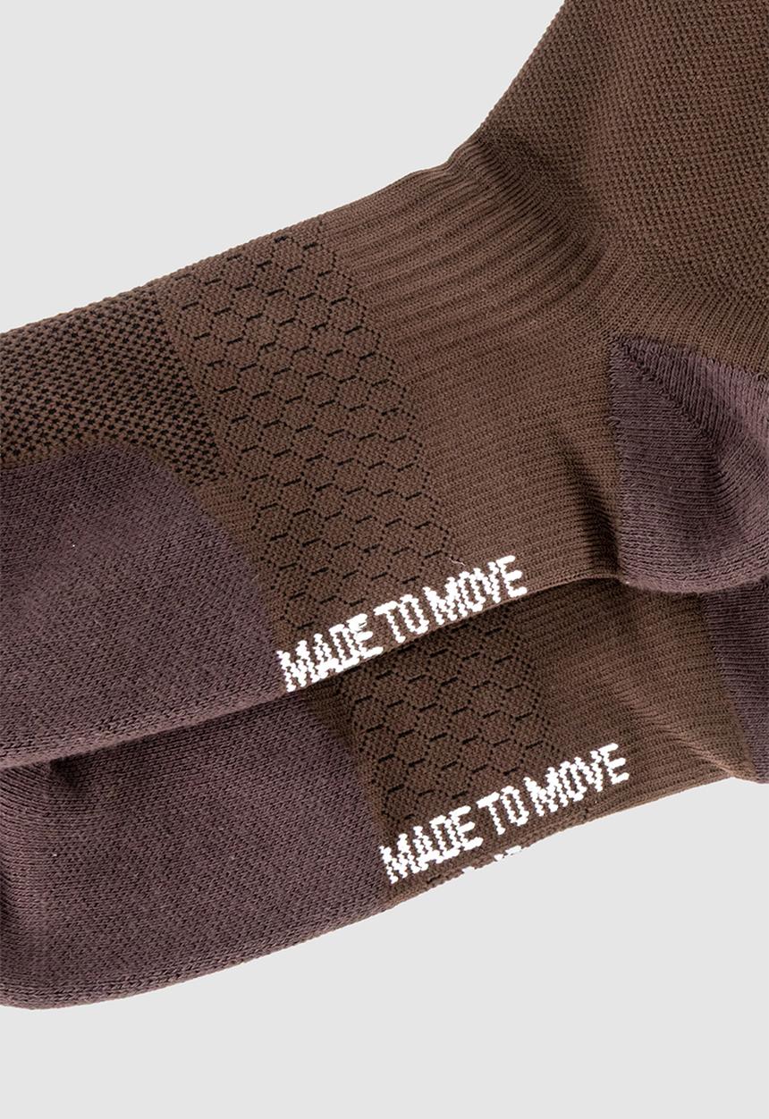 Burnt  - Peak Active Socks - Brown