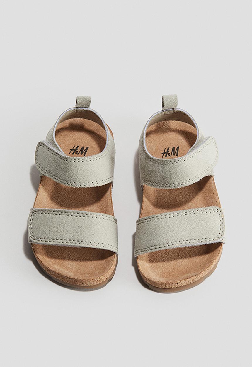 H&M - Sandals - light khaki green