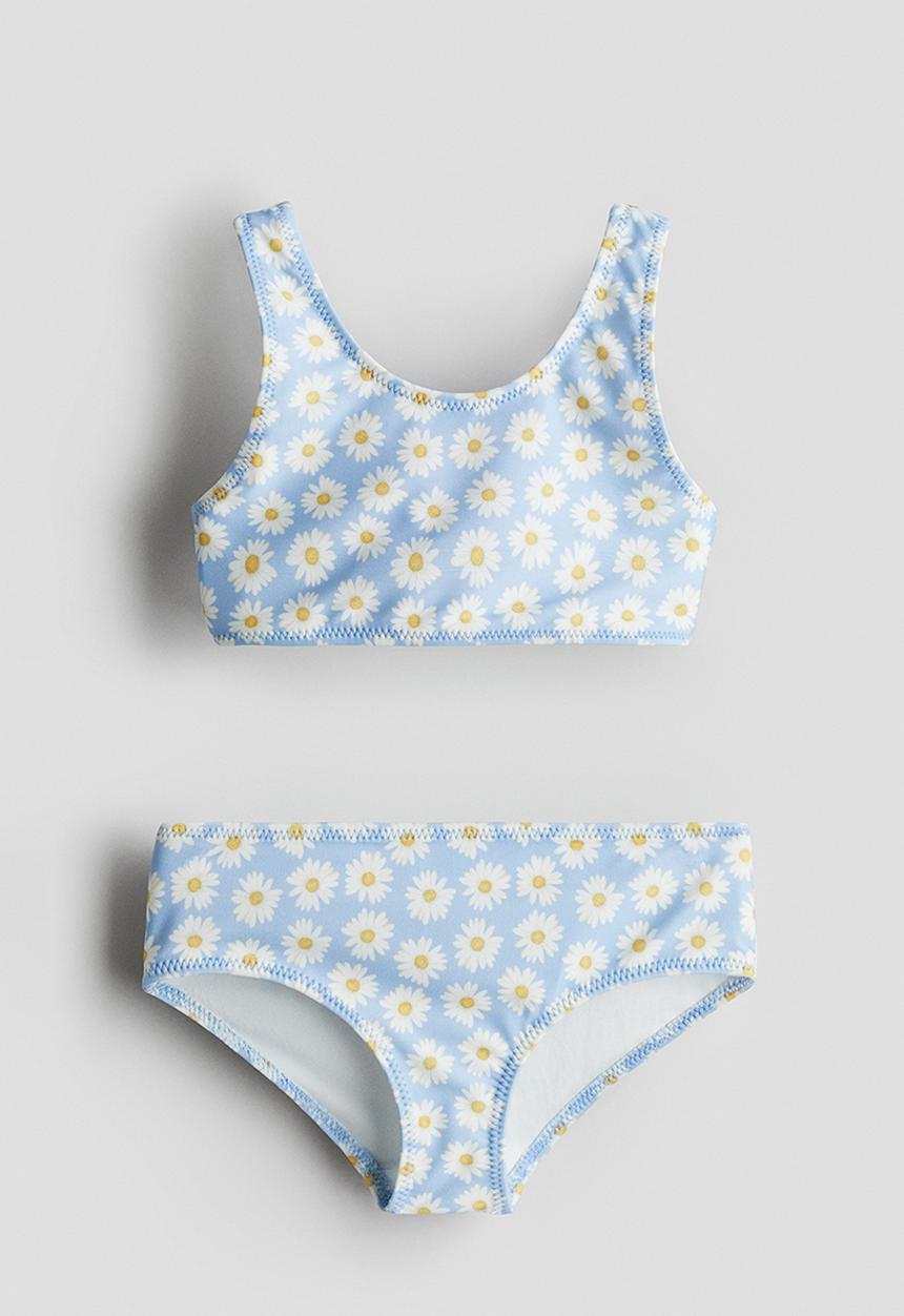H&M - Printed bikini - light blue/floral