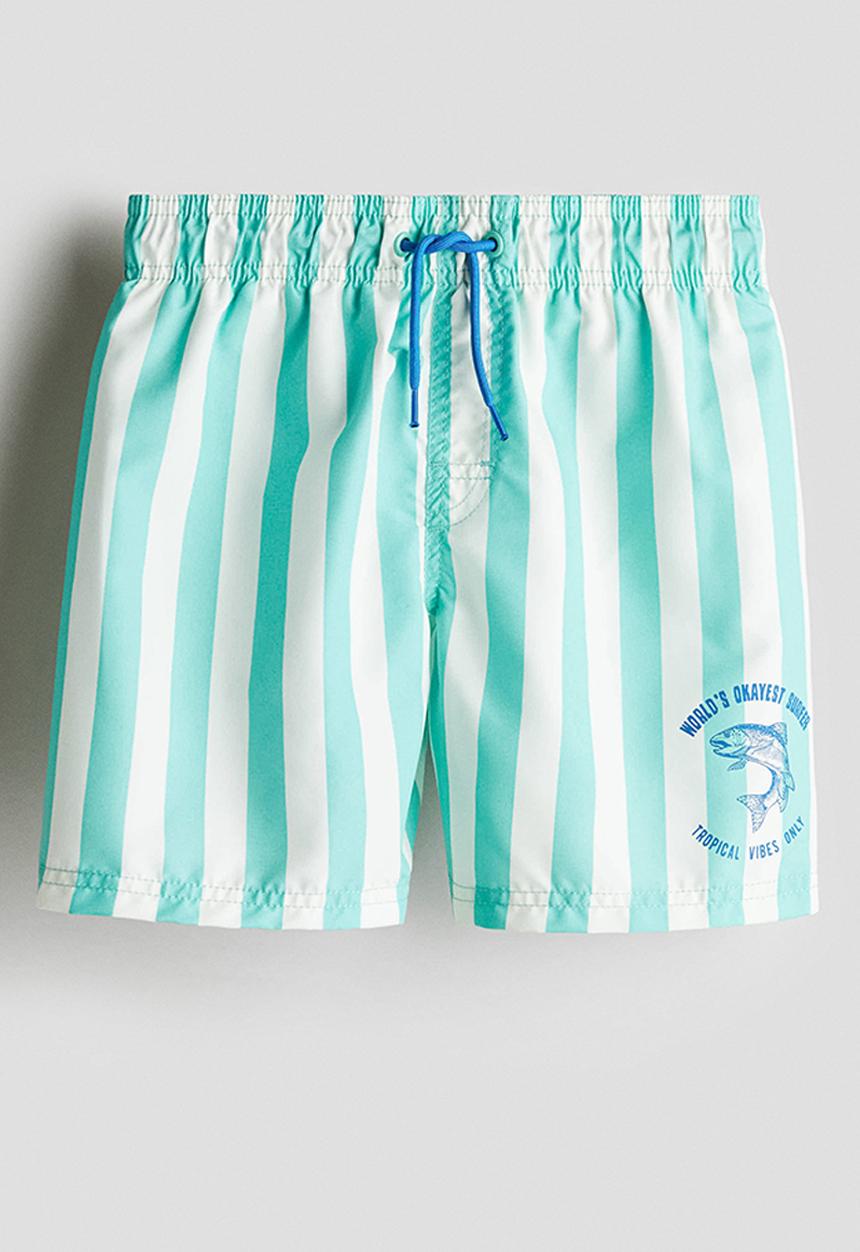 H&M - Swim shorts - turquoise & fish