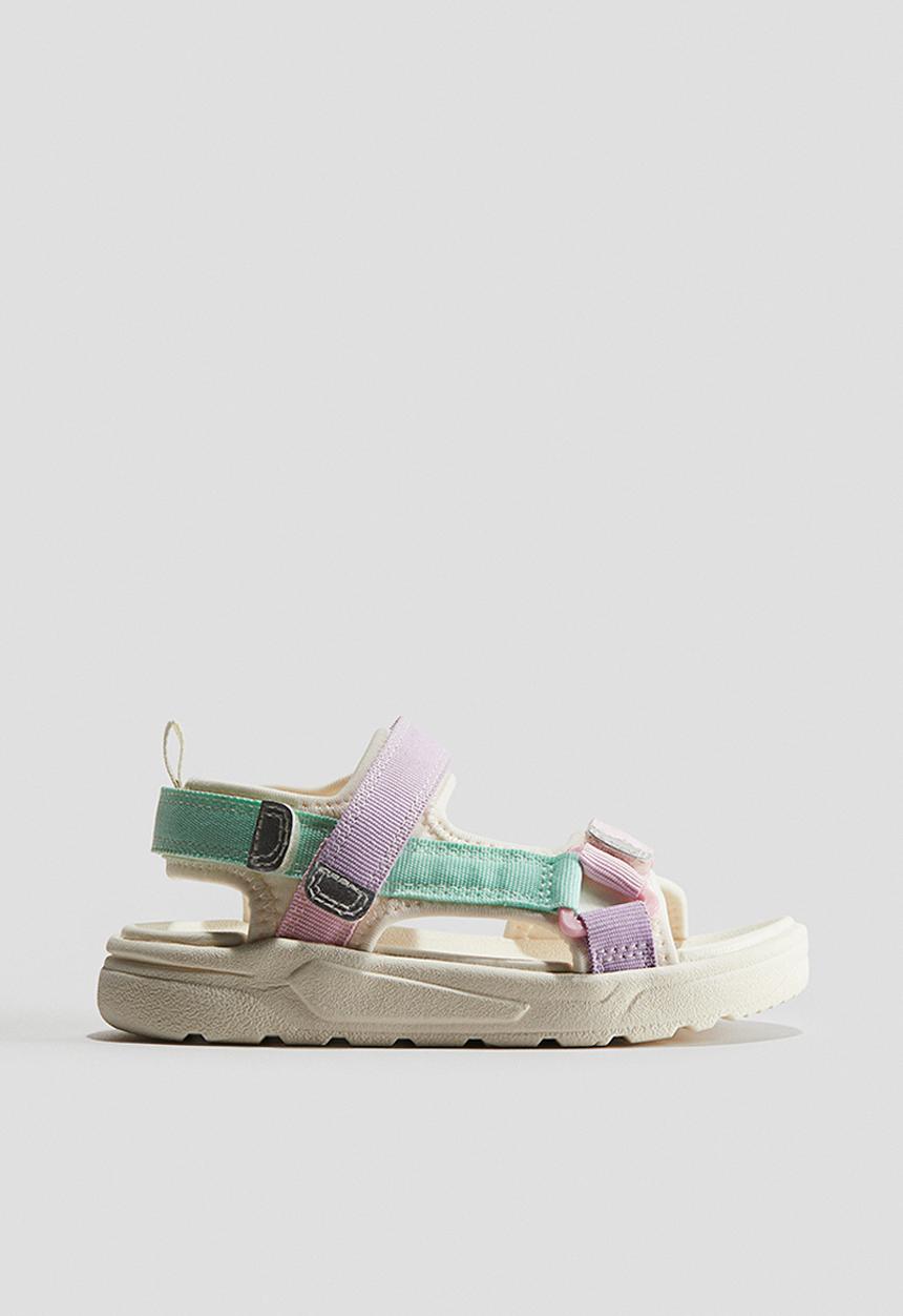H&M - Scuba sandals - purple & green