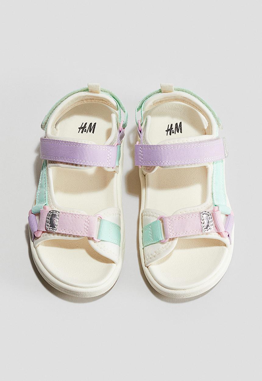 H&M - Scuba sandals - purple & green