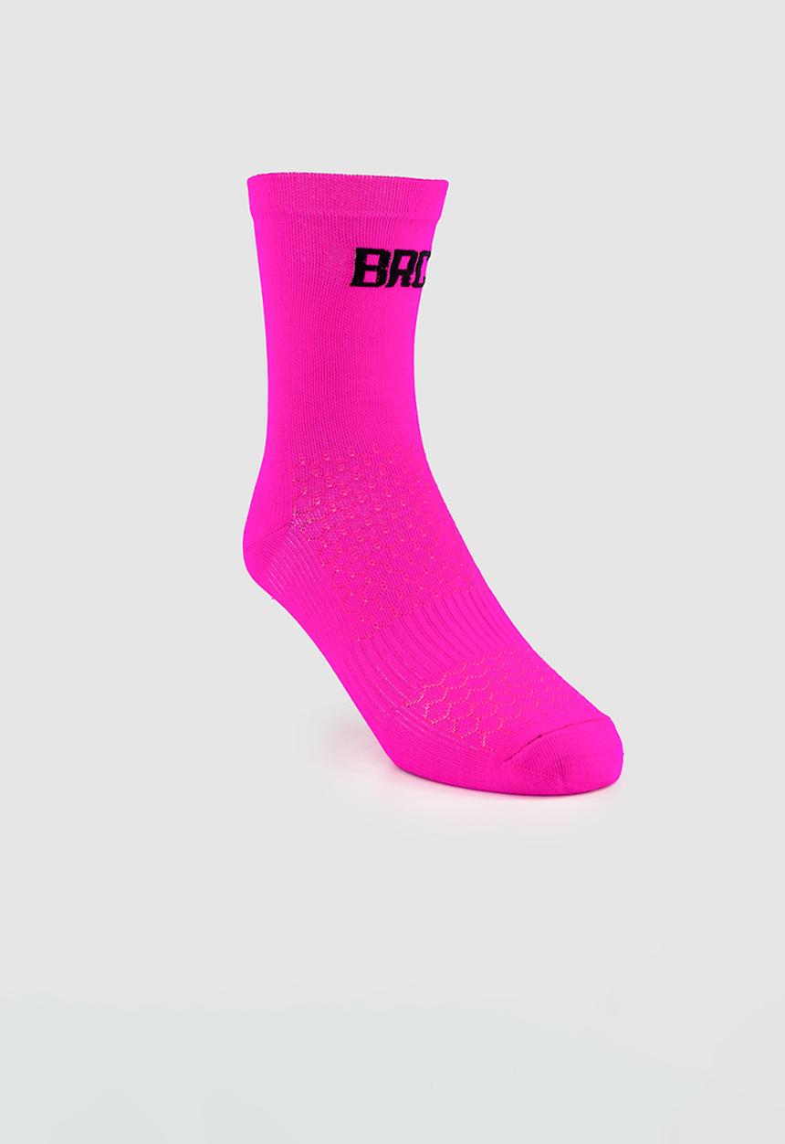 Burnt  - BRC Pro Sock - Electric Pink 
