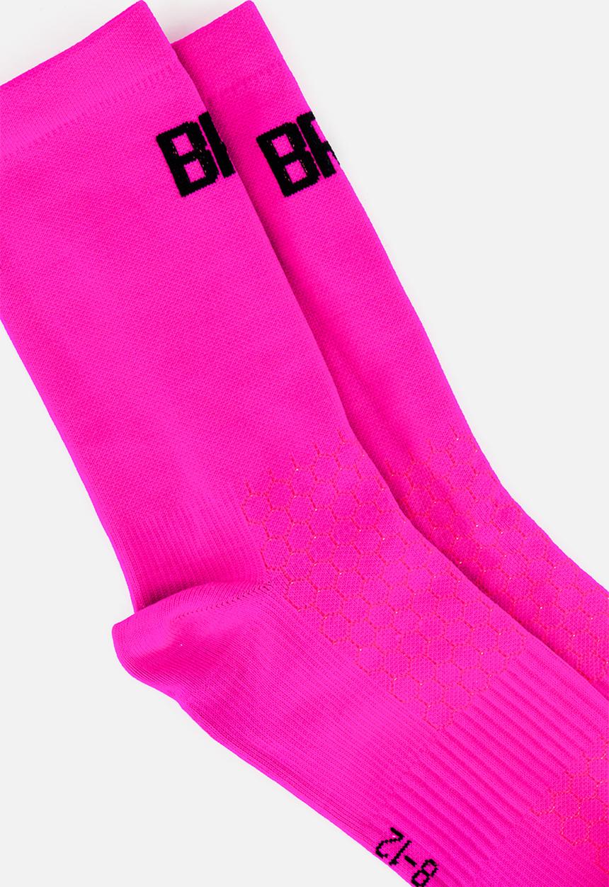 Burnt  - BRC Pro Sock - Electric Pink 