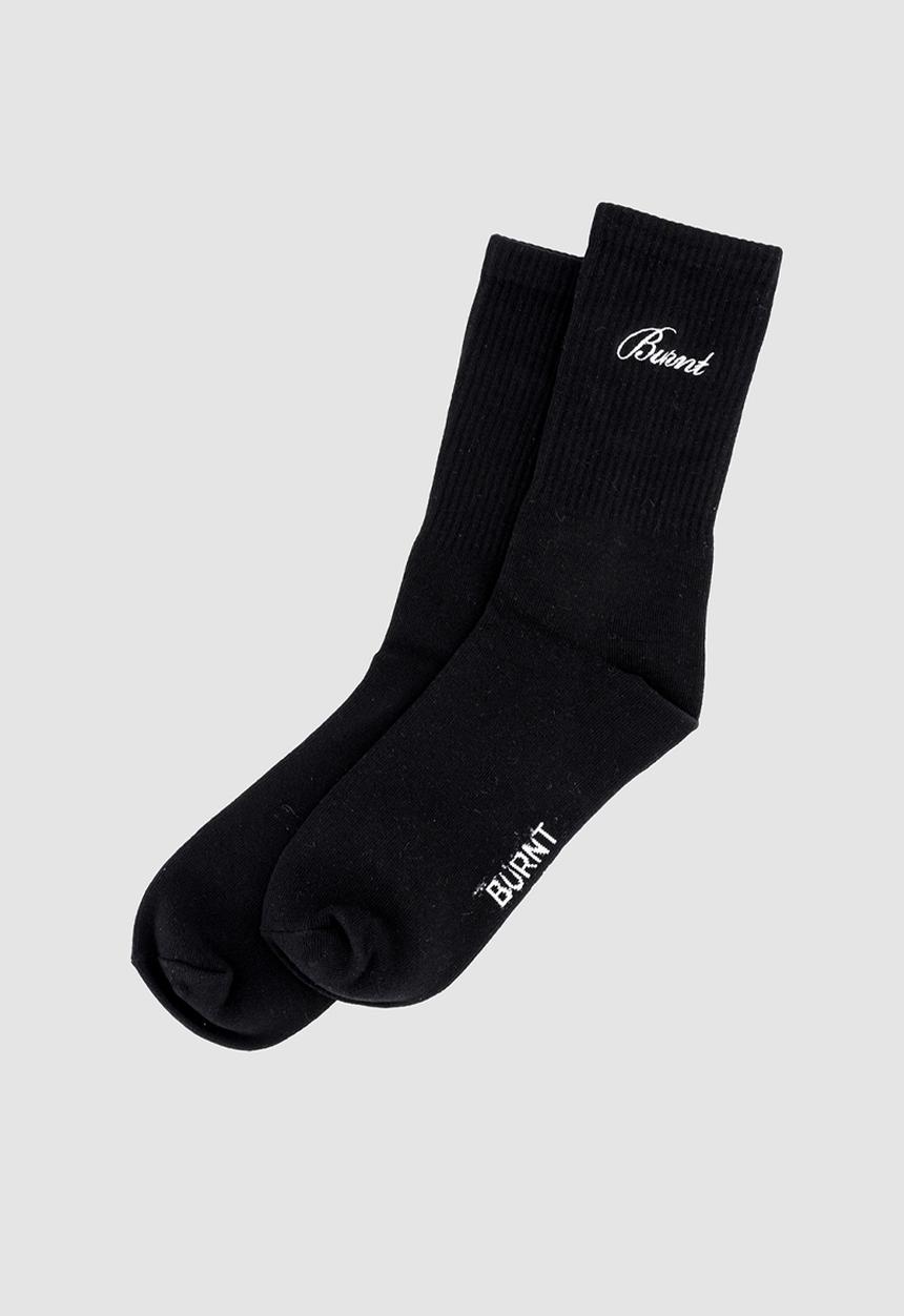 Burnt  - Headline Crew Sock - Black