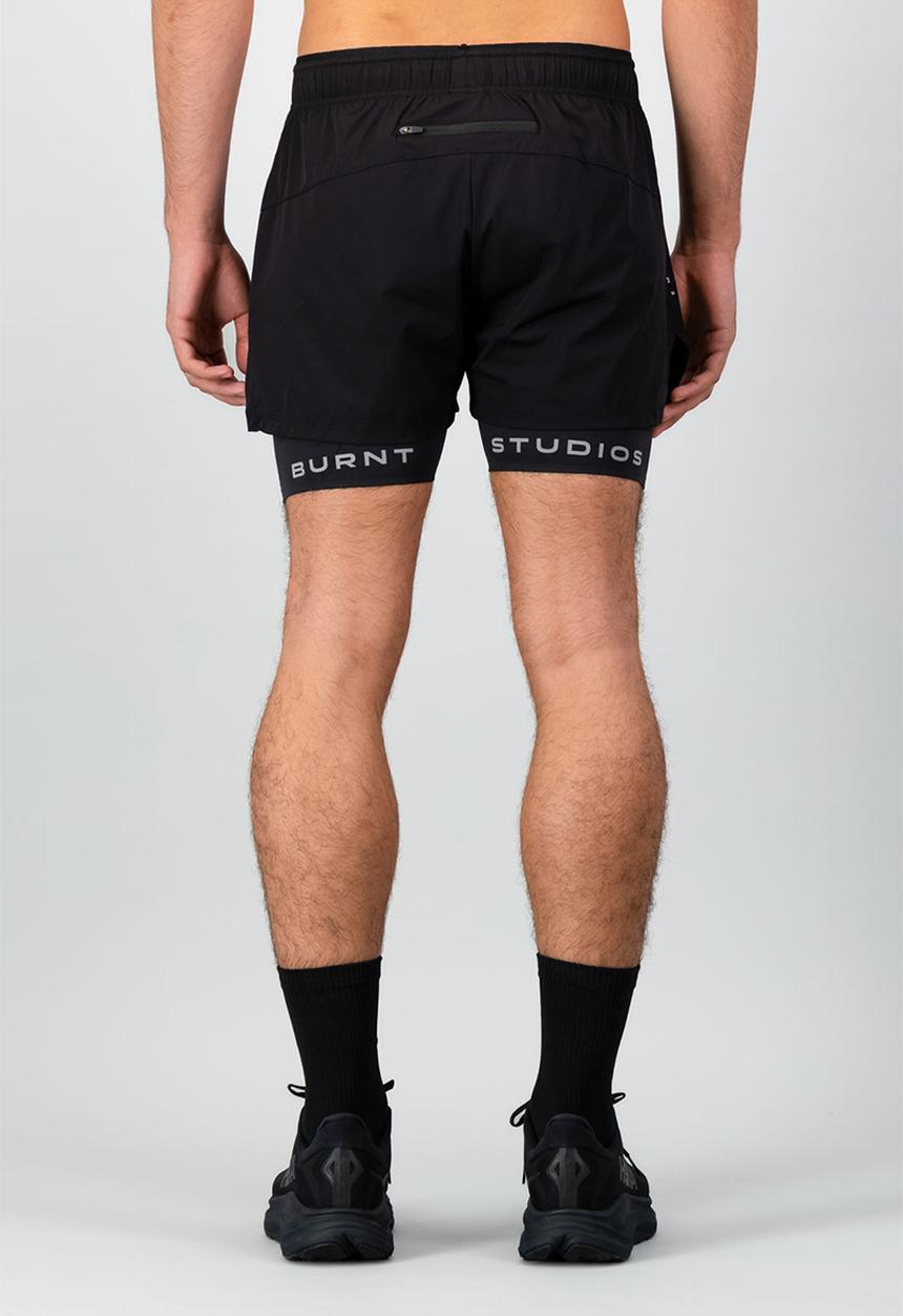 Burnt  - Fundamental Energy 2-In-1 Short - Black