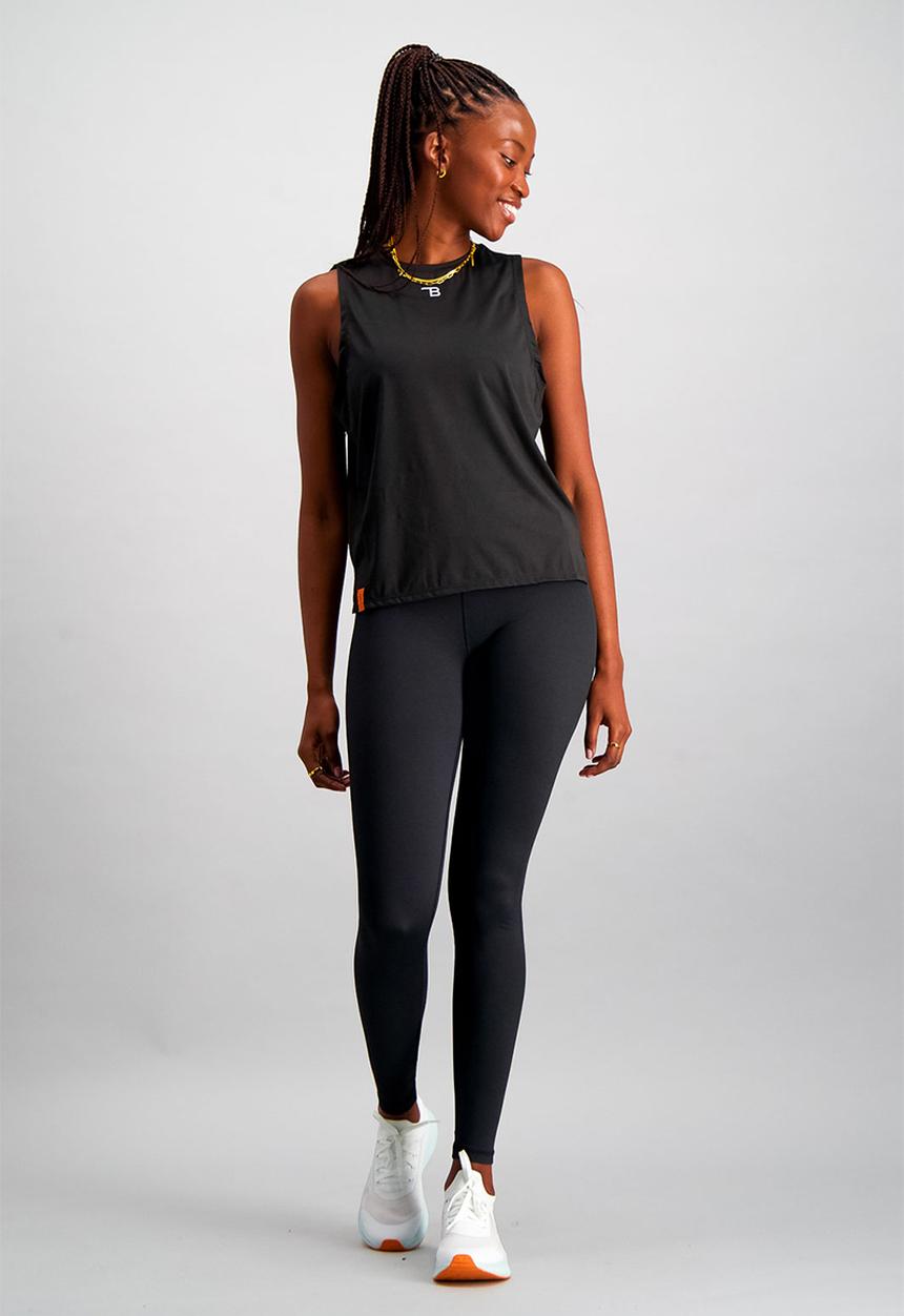 Burnt  - Essential Madison Tank - Black
