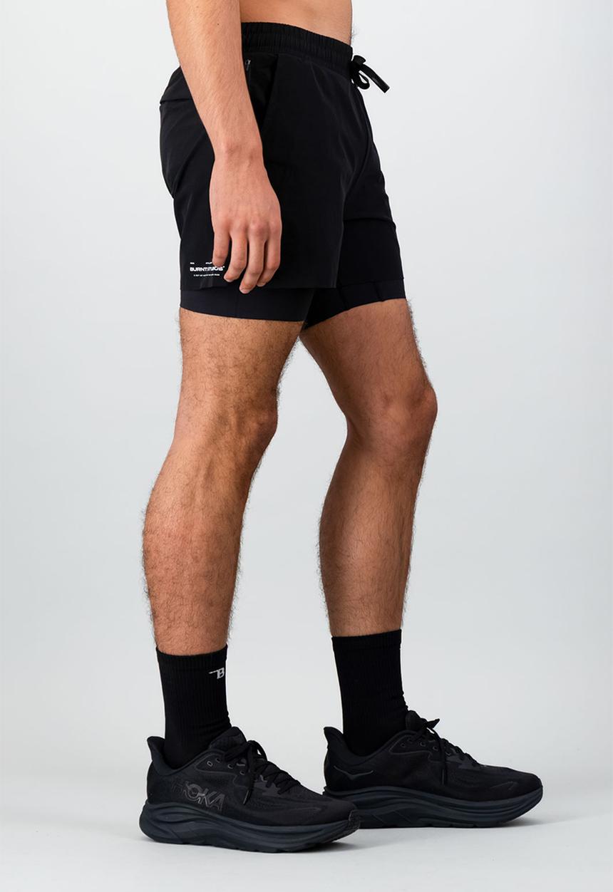 Burnt  - Fundamental Move 2-In-1 Short - Black