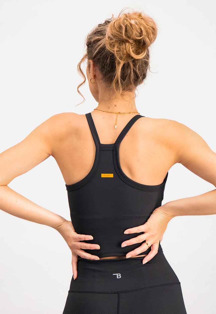 Burnt  - Essential Supportive Tank - Black