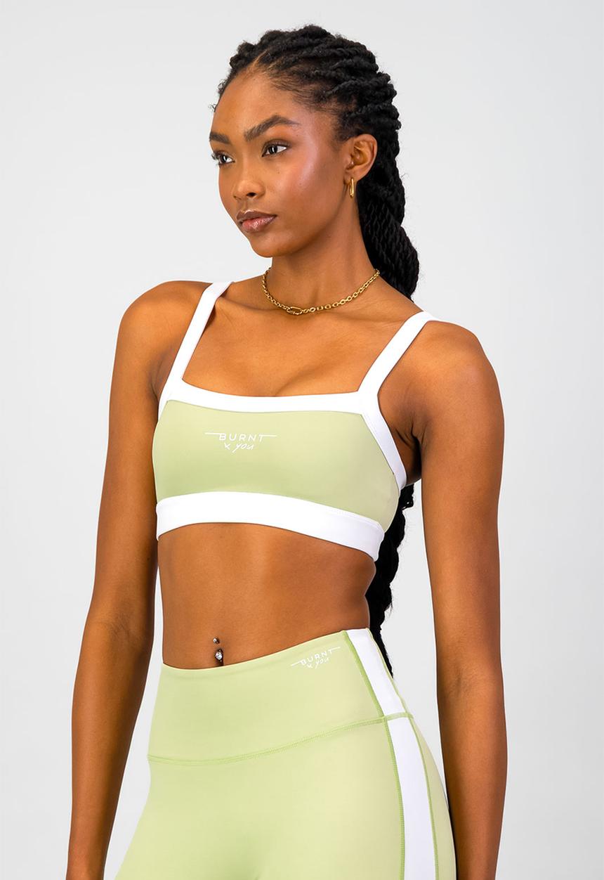 Burnt X You Sports Bra - Aloe