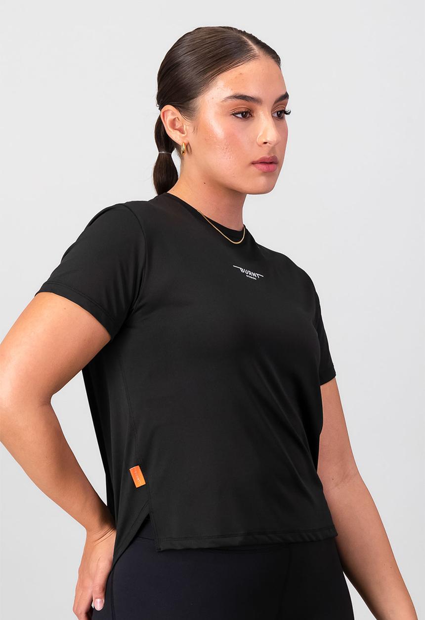 Burnt  - Essential Movement Tee - Black