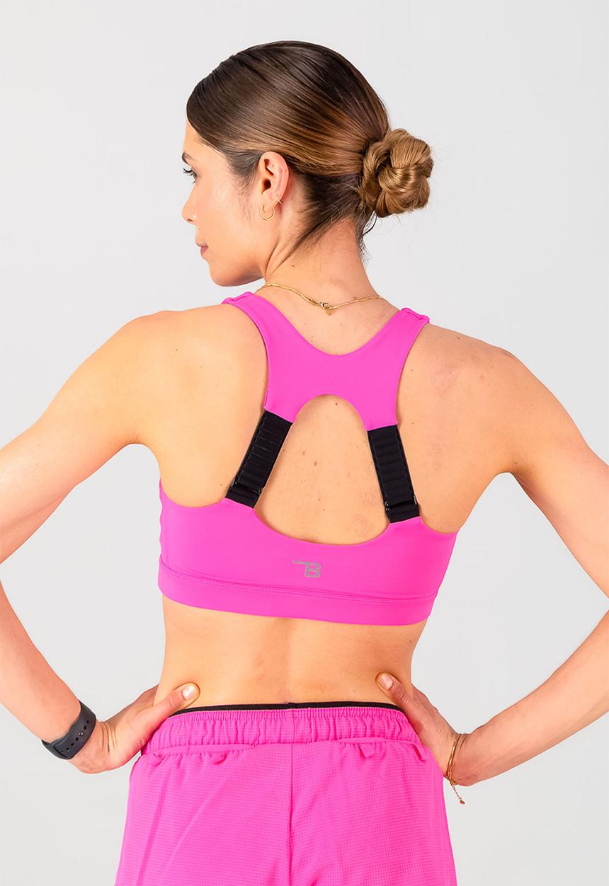 Burnt  - Brace Pro Sports Bra - Electric Pink