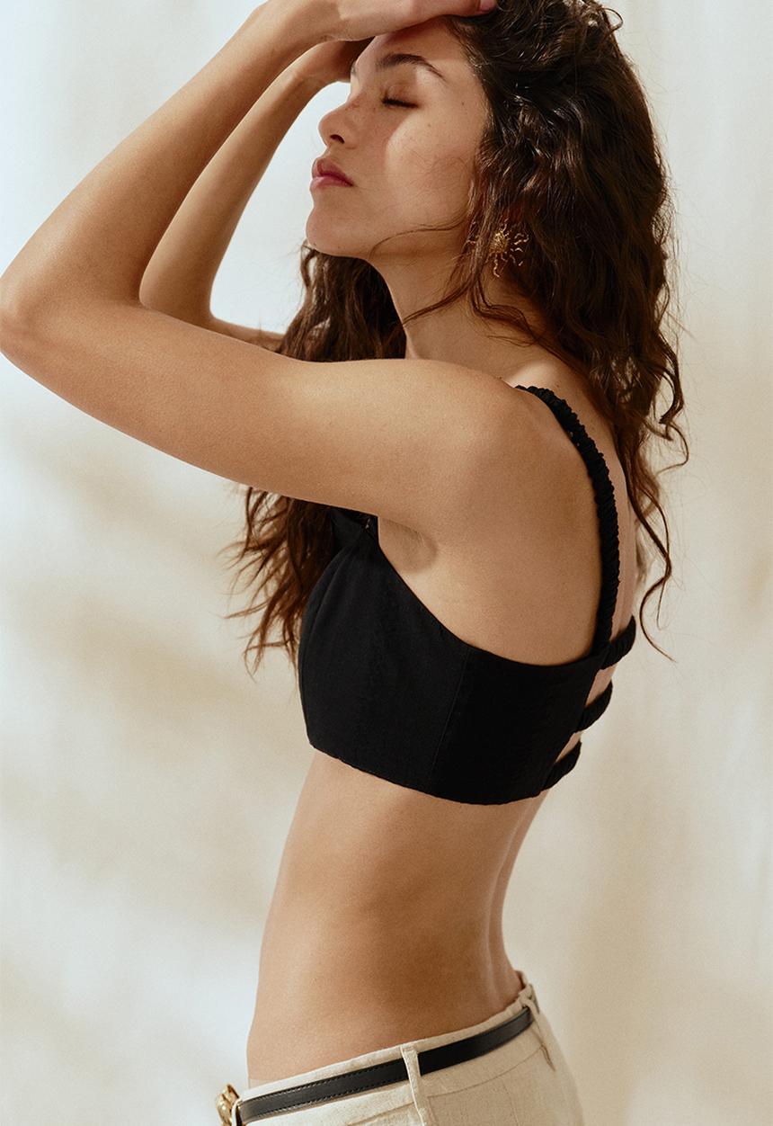 H&M - Crop top - black