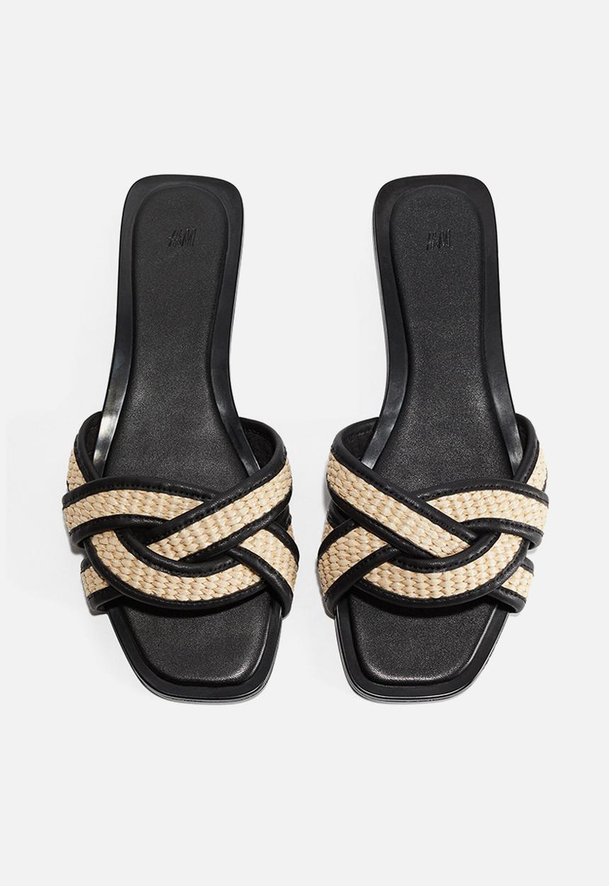 H&M - Braided sandals - light beige