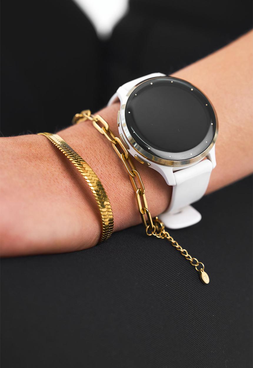 Burnt  - Fine Snake Bracelet - Gold