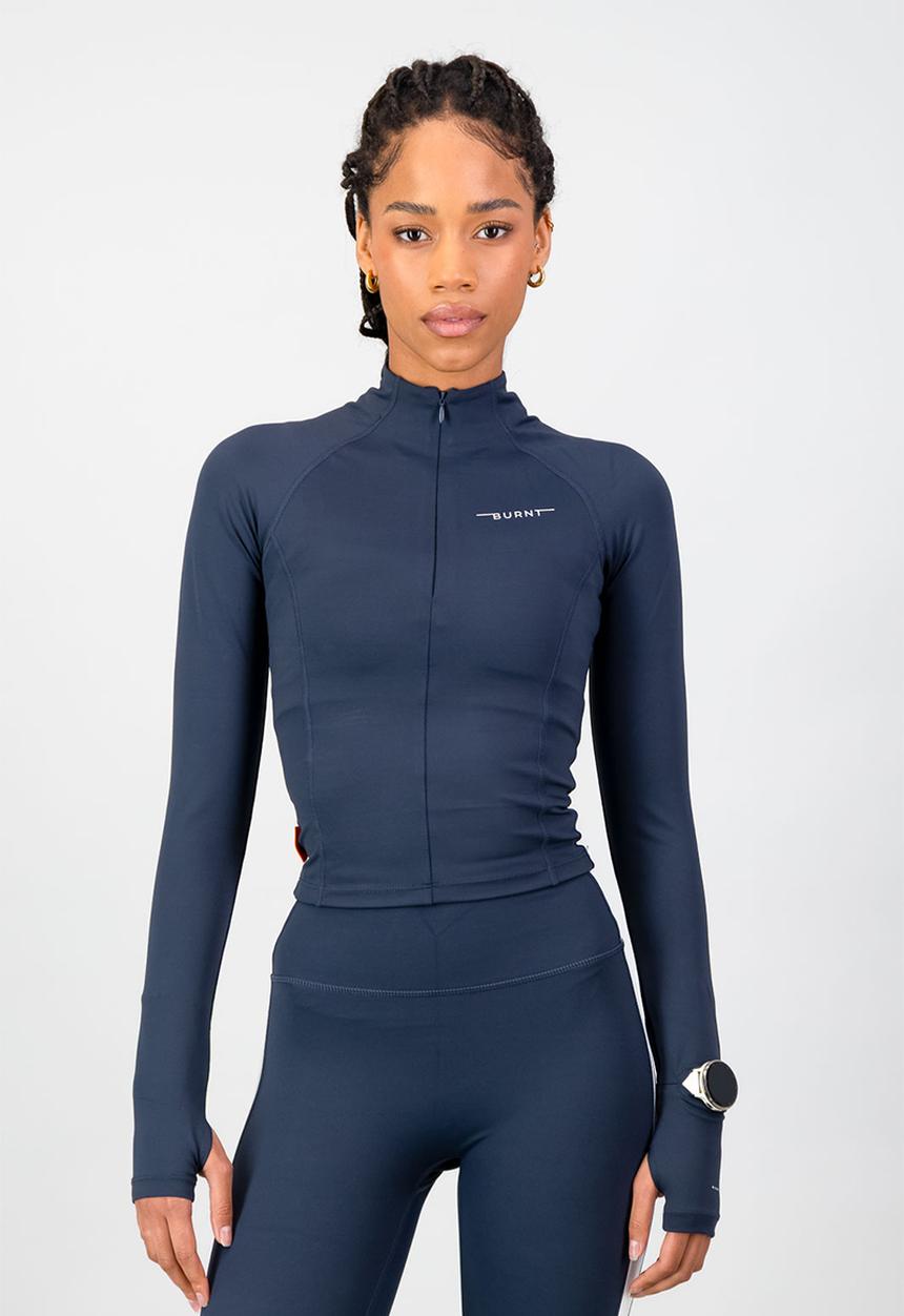 Burnt  - Tempo 1/4 Zip - Ash