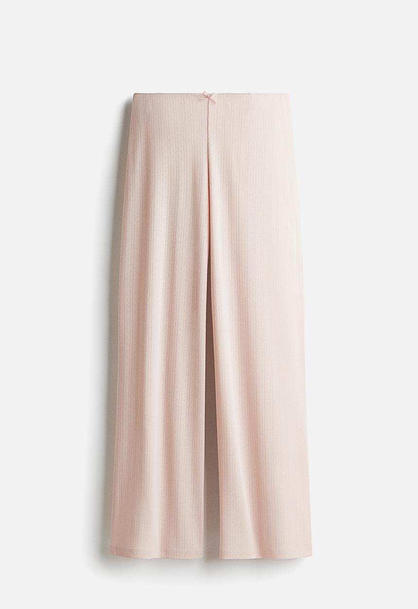 H&M - Pointelle jersey trousers - pink