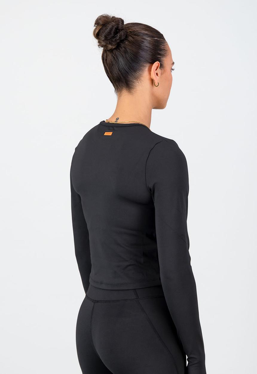 Burnt  - Essential Olivia Fitted Long Sleeve - Black