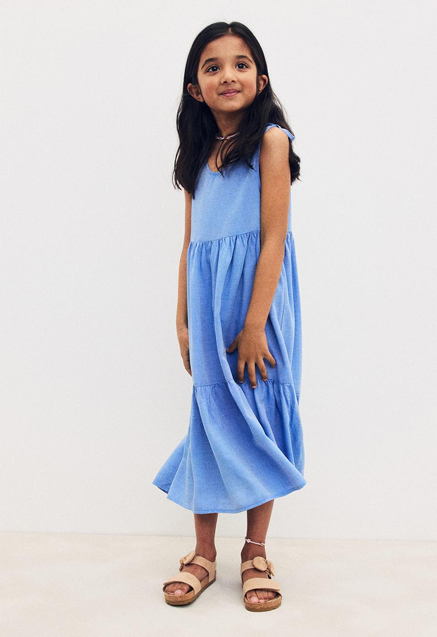 H&M - Tiered dress - blue