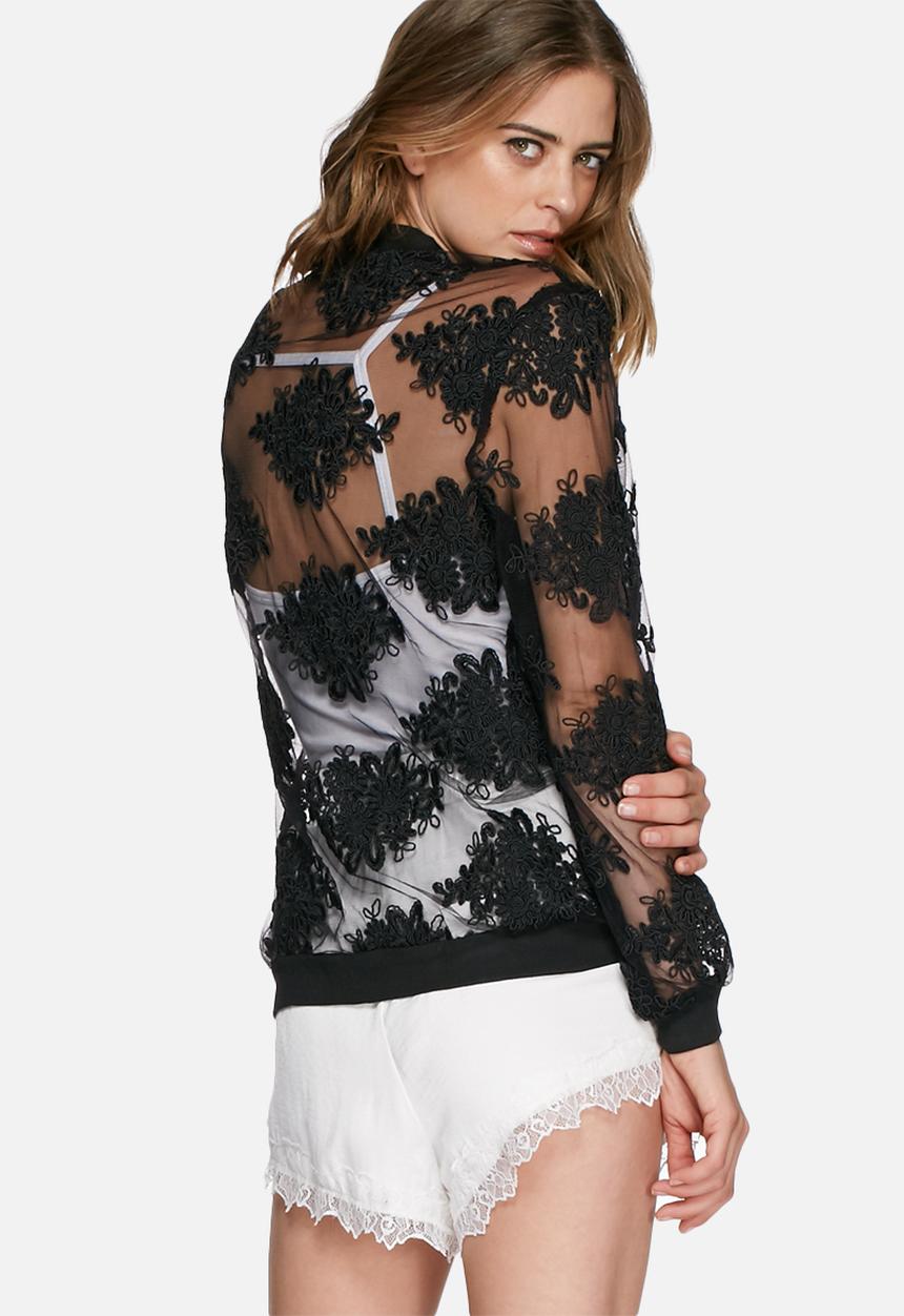 Missguided - Embroidered bomber jacket