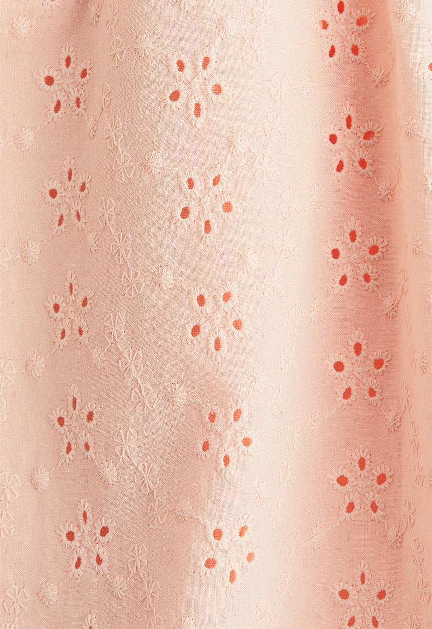 H&M - High-waisted broderie anglaise shorts - light peach pink
