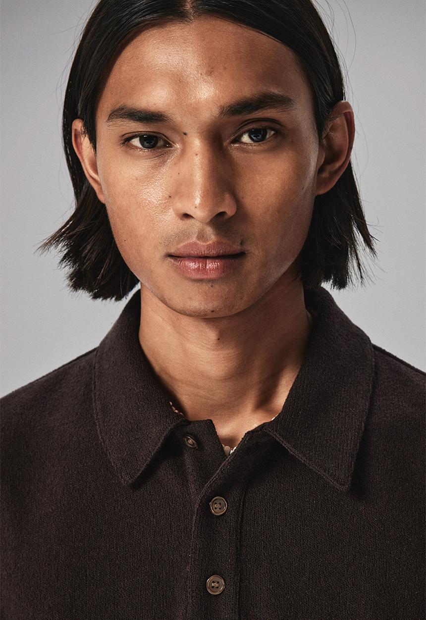 H&M - Regular fit polo shirt - dark brown