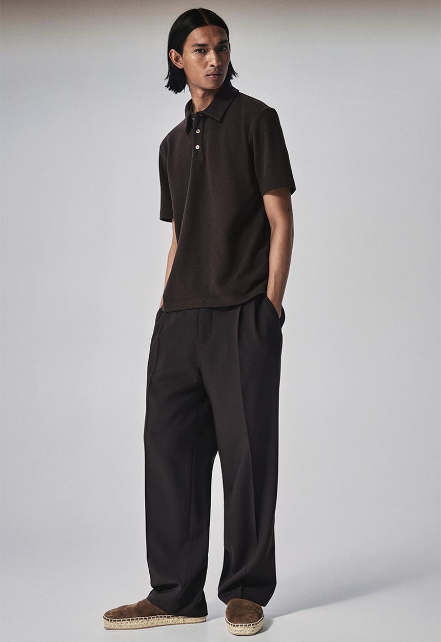 H&M - Regular fit polo shirt - dark brown
