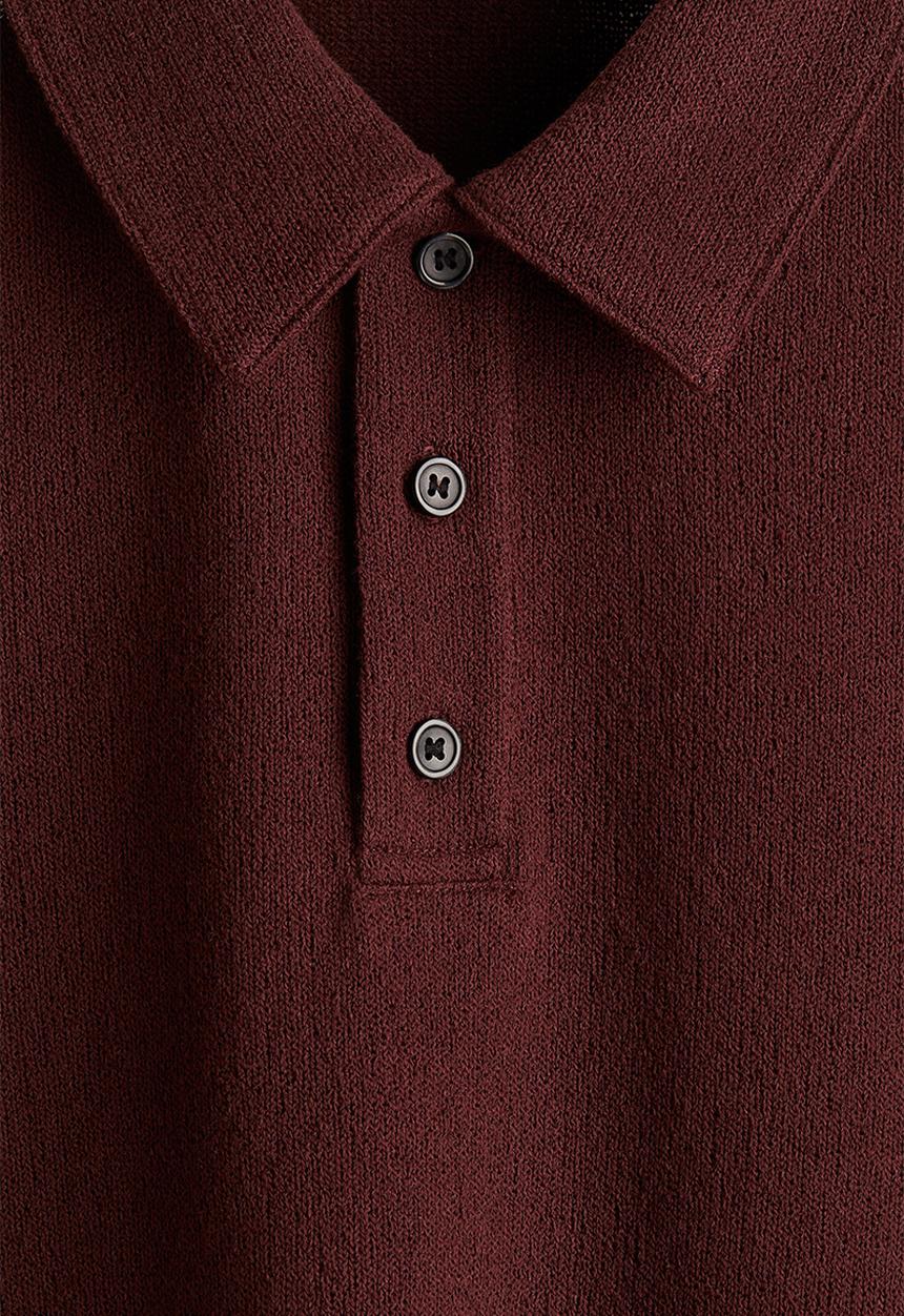 H&M - Regular fit polo shirt - burgundy