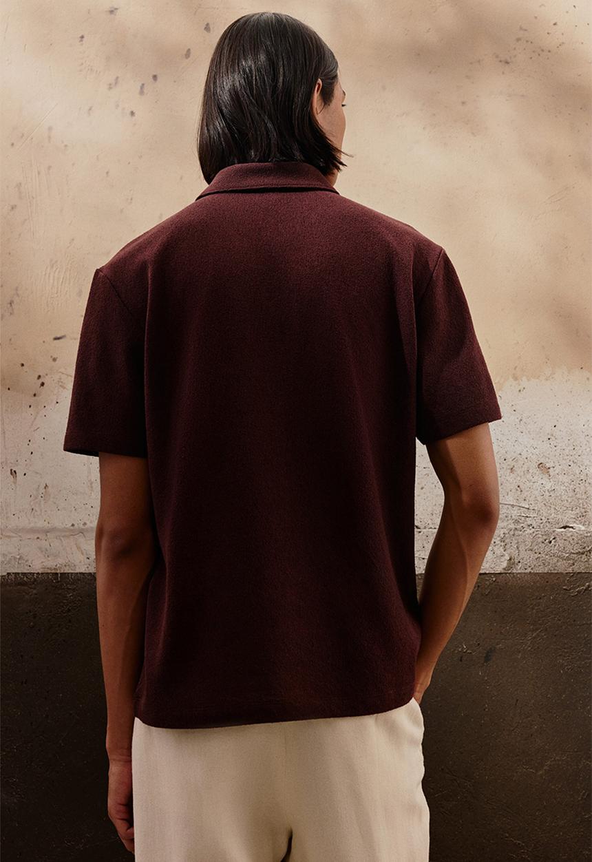 H&M - Regular fit polo shirt - burgundy