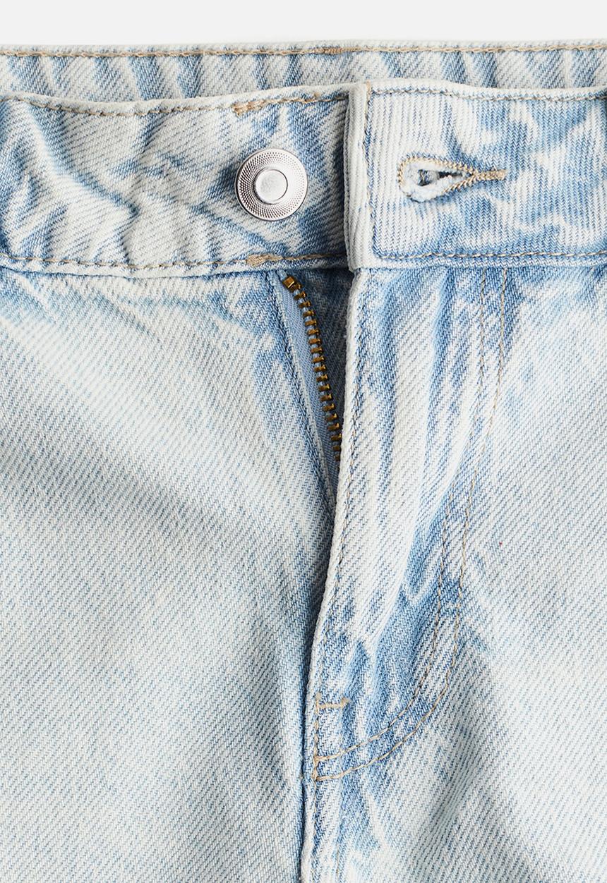 H&M - Low rise denim shorts - pale denim blue